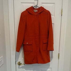 Michael Kors Vibrant Orange Hooded Jacket